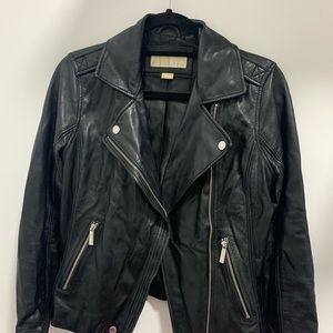 michael kors leather jacket